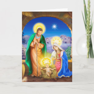 Cartes Pour Fêtes Annuelles jésus-marie-joseph-naissance-de-jésus