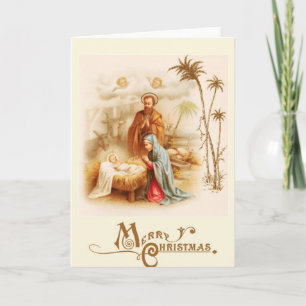 Cartes Pour Fêtes Annuelles Jésus, Mary, et Joseph