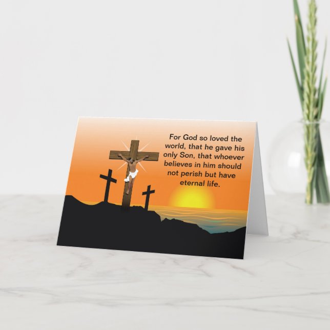 Cartes Pour Fêtes Annuelles Jésus noir (Devant)