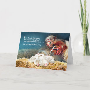 Cartes Pour Fêtes Annuelles Jésus veut un ponton pour Noël