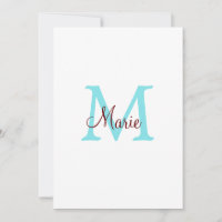 jeté simple minimal ajouter nom monogramme rose ro
