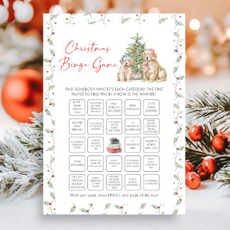 Cartes Pour Fêtes Annuelles Jeu de Bingo de Vacances de Noël Amusant