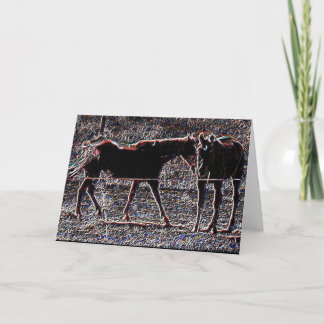 Cartes Pour Fêtes Annuelles Jeu de cheval