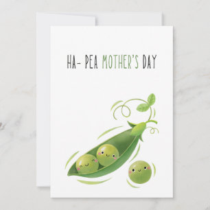 Cartes Pour Fêtes Annuelles jeu de jour pour les mères de pois