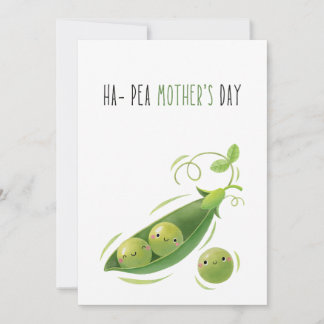 Cartes Pour Fêtes Annuelles jeu de jour pour les mères de pois