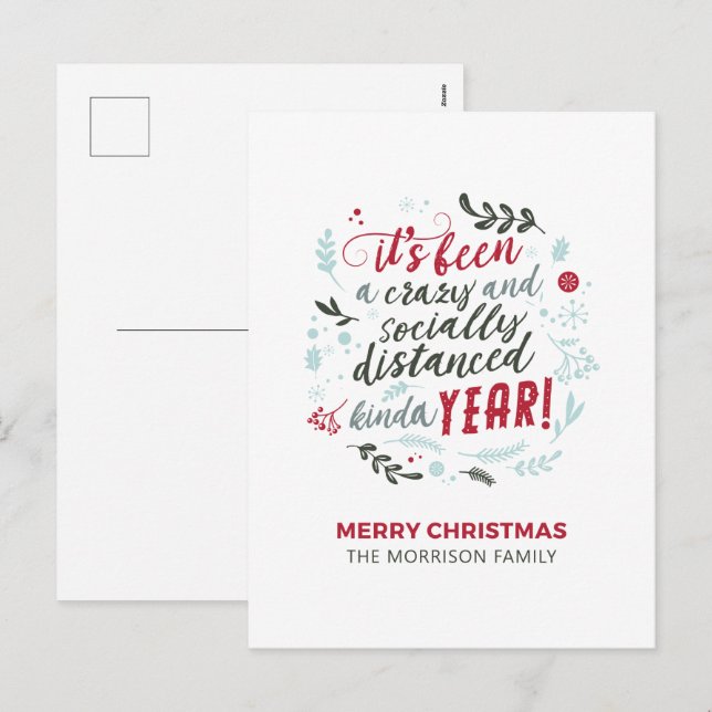 Cartes Pour Fêtes Annuelles Jeu de Noël amusant (Devant / Derrière)