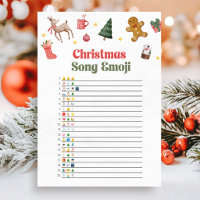 Jeu d'émoji de chanson de Noël