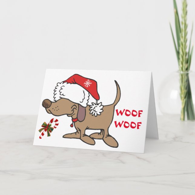 CARTES POUR FÊTES ANNUELLES *JEUNE NOËL ET UN OS** NOËL (Devant)