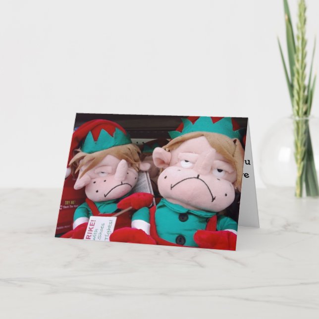 CARTES POUR FÊTES ANNUELLES JEUX ANNIVERSAIRE À NOËL / VOUS MANQUANT AUSSI! (Devant)
