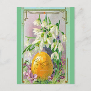 CARTES POUR FÊTES ANNUELLES JEUX FLEURS DE NEIGE ET OEUFS DE PÂQUES