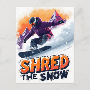 Cartes Pour Fêtes Annuelles Jeux Olympiques d'hiver de 2026 Snowboard Halfpipe
