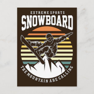 Cartes Pour Fêtes Annuelles Jeux Olympiques d'hiver de 2026 Snowboard Halfpipe