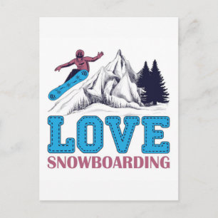 Cartes Pour Fêtes Annuelles Jeux Olympiques d'hiver de 2026 Snowboard Halfpipe