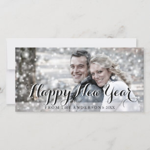 Cartes Pour Fêtes Annuelles JEUX Script de la nouvelle année Photo personnalis