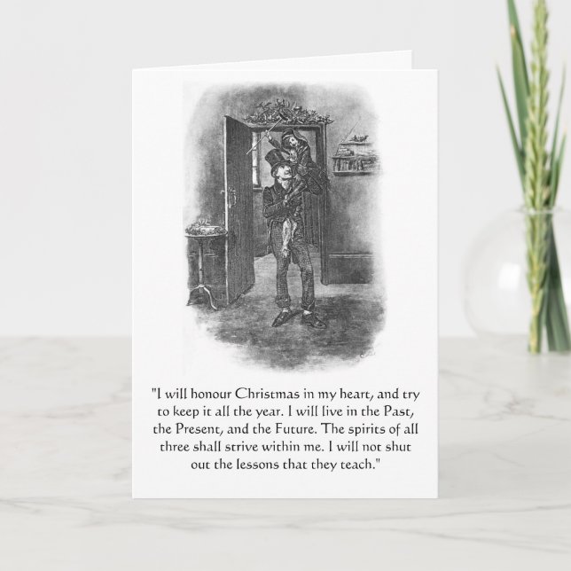 Cartes Pour Fêtes Annuelles J'honorerai Noël… (Devant)