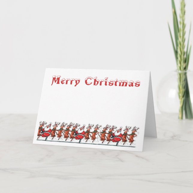 Cartes Pour Fêtes Annuelles Jig de Noël (Devant)