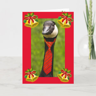 Cartes Pour Fêtes Annuelles Jingle Bell Goose Noël