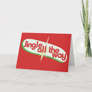 Cartes Pour Fêtes Annuelles Jingle jusqu'à Noël rétro