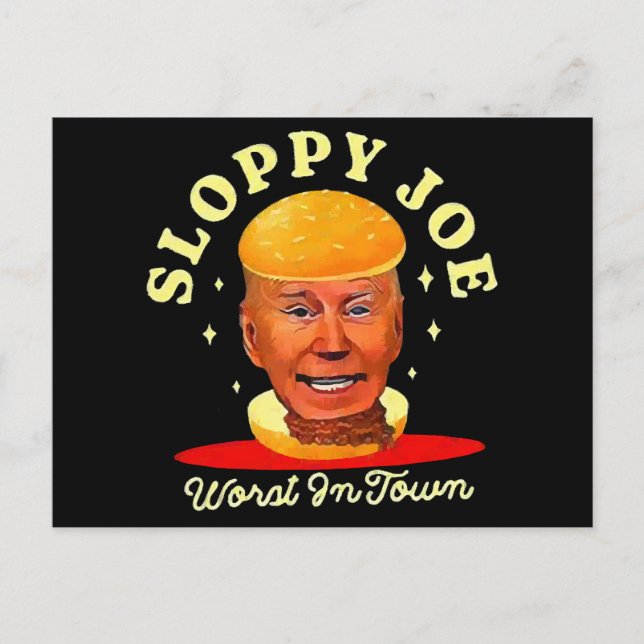 Cartes Pour Fêtes Annuelles Joe Biden anti-président (Devant)