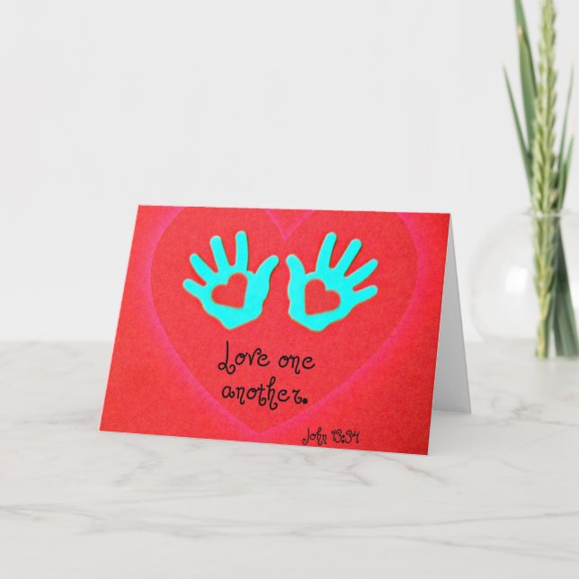 Cartes Pour Fêtes Annuelles John 13:34 (Devant)