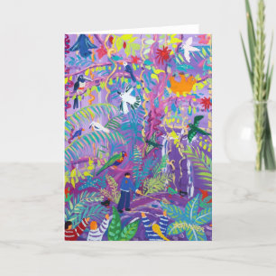 Cartes Pour Fêtes Annuelles John Dyer Art Card Tropical House avec Sloth