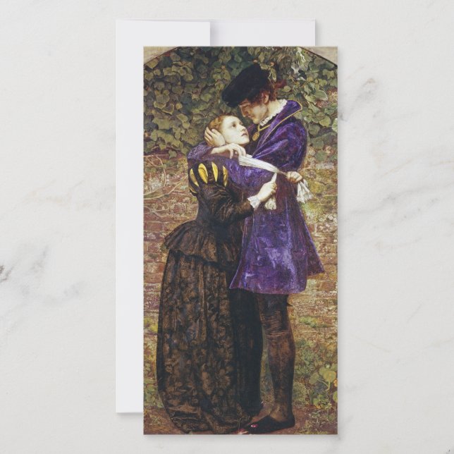 Cartes Pour Fêtes Annuelles John Everett Millais - L'Huguenot (Devant)