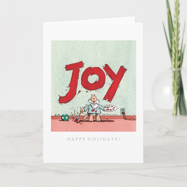 CARTES POUR FÊTES ANNUELLES JOIE (Devant)