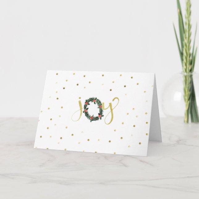 Cartes Pour Fêtes Annuelles Joie (Devant)