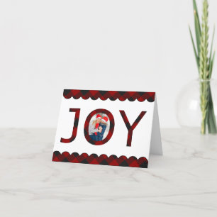 Cartes Pour Fêtes Annuelles Joie à carreaux photo