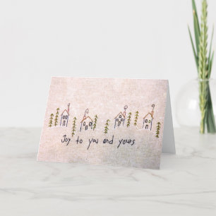 Cartes Pour Fêtes Annuelles Joie à vous et au vôtre