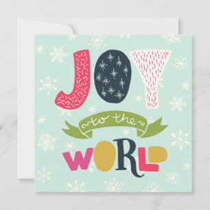 Cartes Pour Fêtes Annuelles Joie au monde