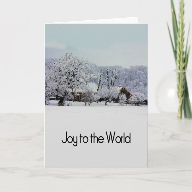 Cartes Pour Fêtes Annuelles Joie au monde (Devant)