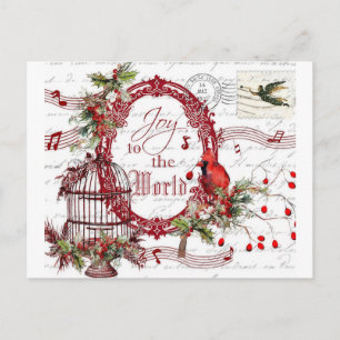 Cartes Pour Fêtes Annuelles Joie au monde