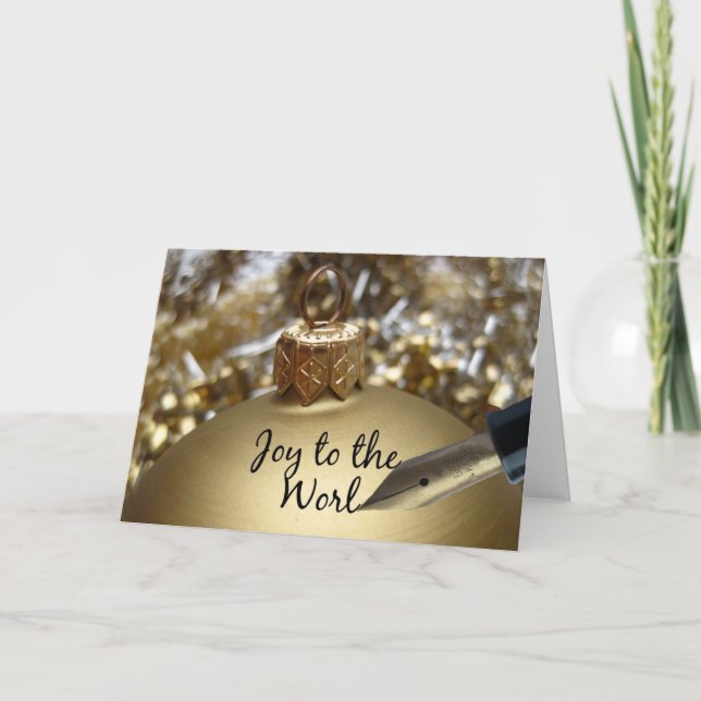 Cartes Pour Fêtes Annuelles Joie au monde (Devant)