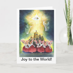 Cartes Pour Fêtes Annuelles Joie au monde