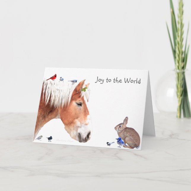 Cartes Pour Fêtes Annuelles Joie au monde : Appréciez les plaisirs simples (Devant)