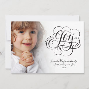 Cartes Pour Fêtes Annuelles Joie au monde Calligraphie de Noël religieuse