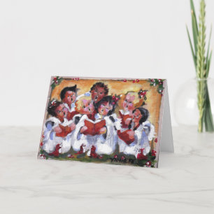 Cartes Pour Fêtes Annuelles JOIE AU MONDE - laissez les anges chanter !