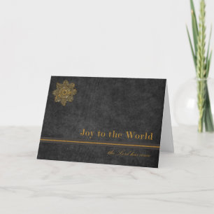 Cartes Pour Fêtes Annuelles Joie au monde le Seigneur est venu
