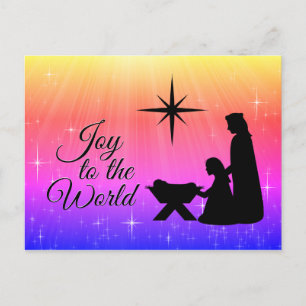 Cartes Pour Fêtes Annuelles Joie au monde, Nativité de Noël