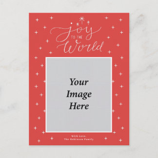 Cartes Pour Fêtes Annuelles Joie au Monde Photo Religieuse 