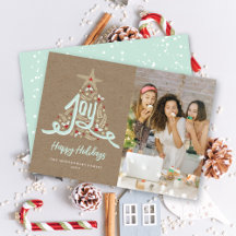 Joie calligraphiée de feuillage dessinée à la main