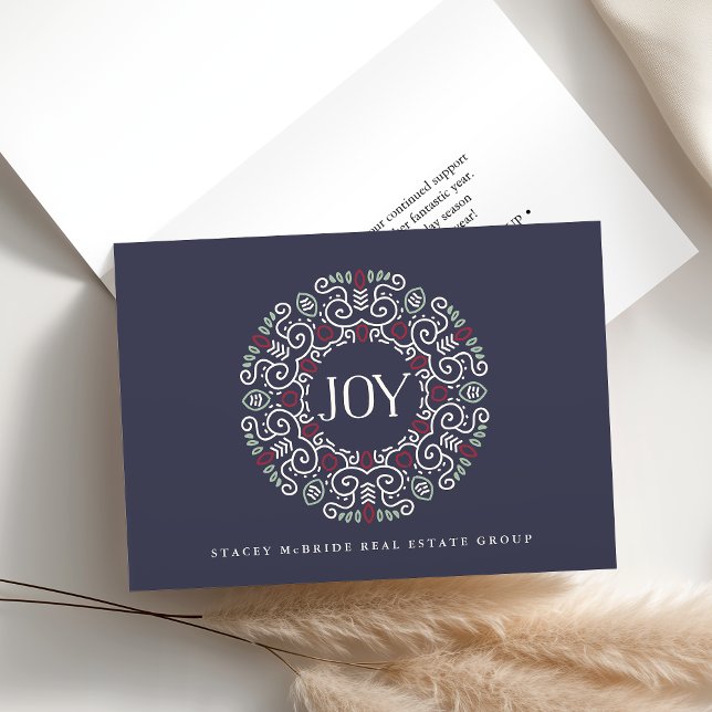 Cartes Pour Fêtes Annuelles Joie d'art populaire| Fêtes d'entreprise (Créateur téléchargé)