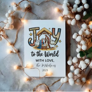 Cartes Pour Fêtes Annuelles Joie de la Nativité à la Noël