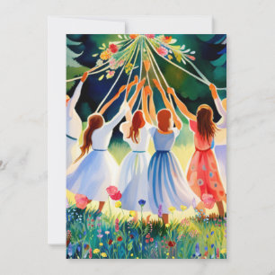 Cartes Pour Fêtes Annuelles Joie de mi-été