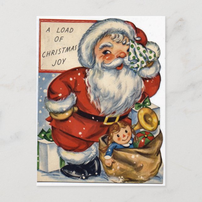 Cartes Pour Fêtes Annuelles Joie de Noël (Devant)