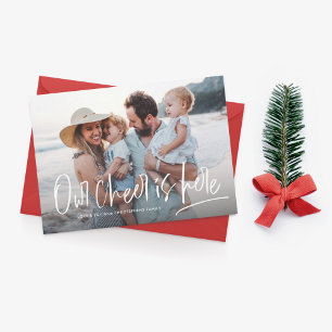 Cartes Pour Fêtes Annuelles Joie de Noël une photo amusante mignonne