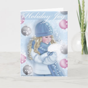 Cartes Pour Fêtes Annuelles "Joie de vacances "