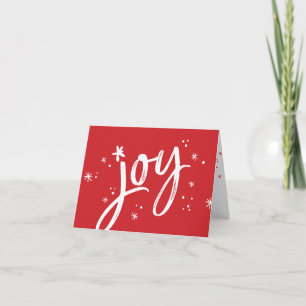 Cartes Pour Fêtes Annuelles JOIE de vacances d'entreprise moderne saluant roux