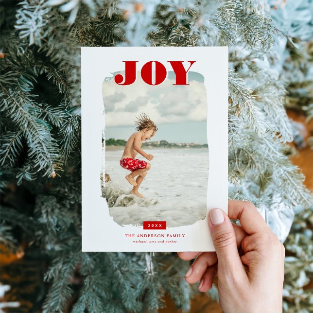 Cartes Pour Fêtes Annuelles Joie | Découpage photo Abstraite (Créateur téléchargé)